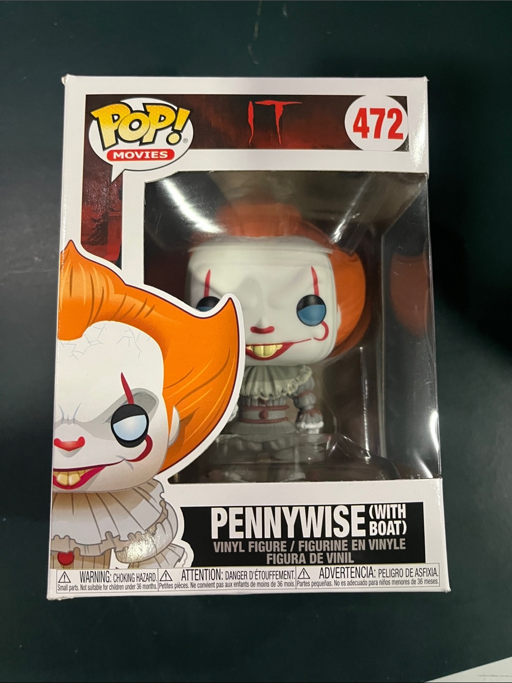 Funko Pennywise Pop! Vinyl Figure - Orange, White & Red